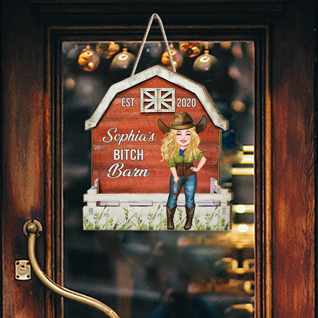 Horse Barn - Personalized Horse Wood Sign