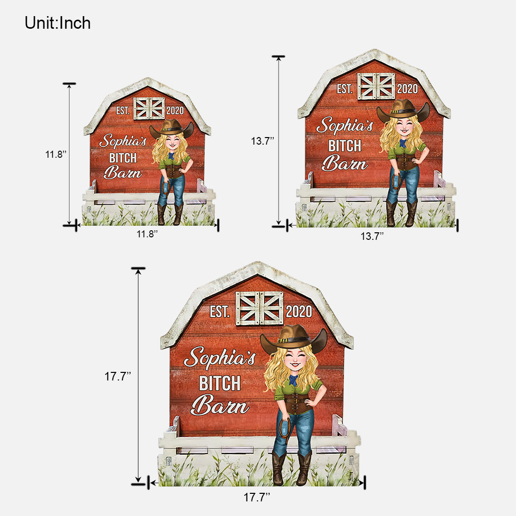 Horse Barn - Personalized Horse Wood Sign