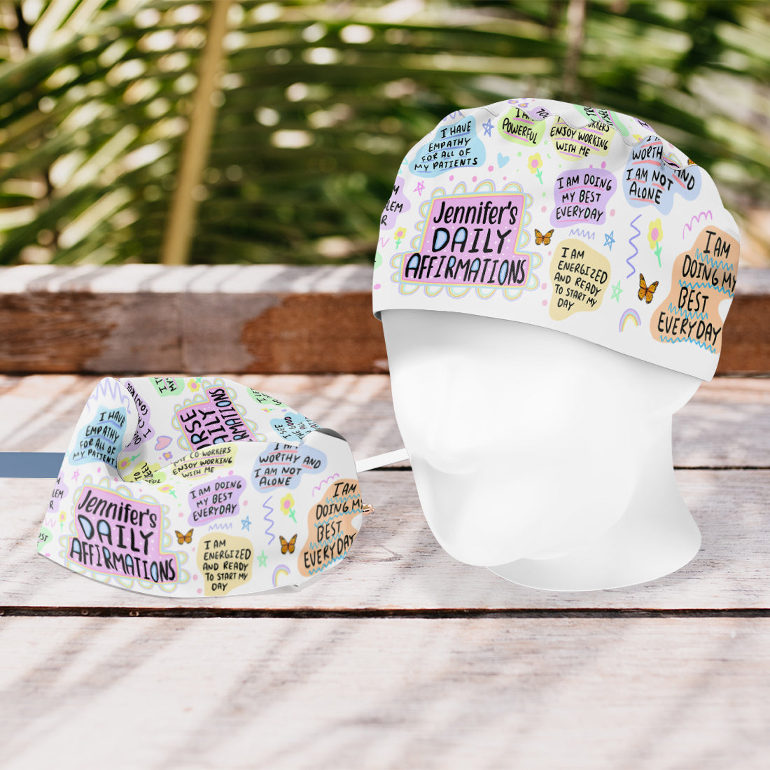 Nurse Daily Affirmations - Personalized Nurse Scrub Cap