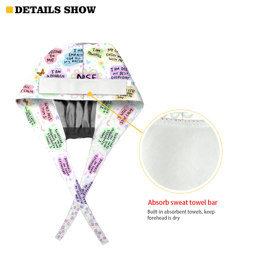 Nurse Daily Affirmations - Personalized Nurse Scrub Cap