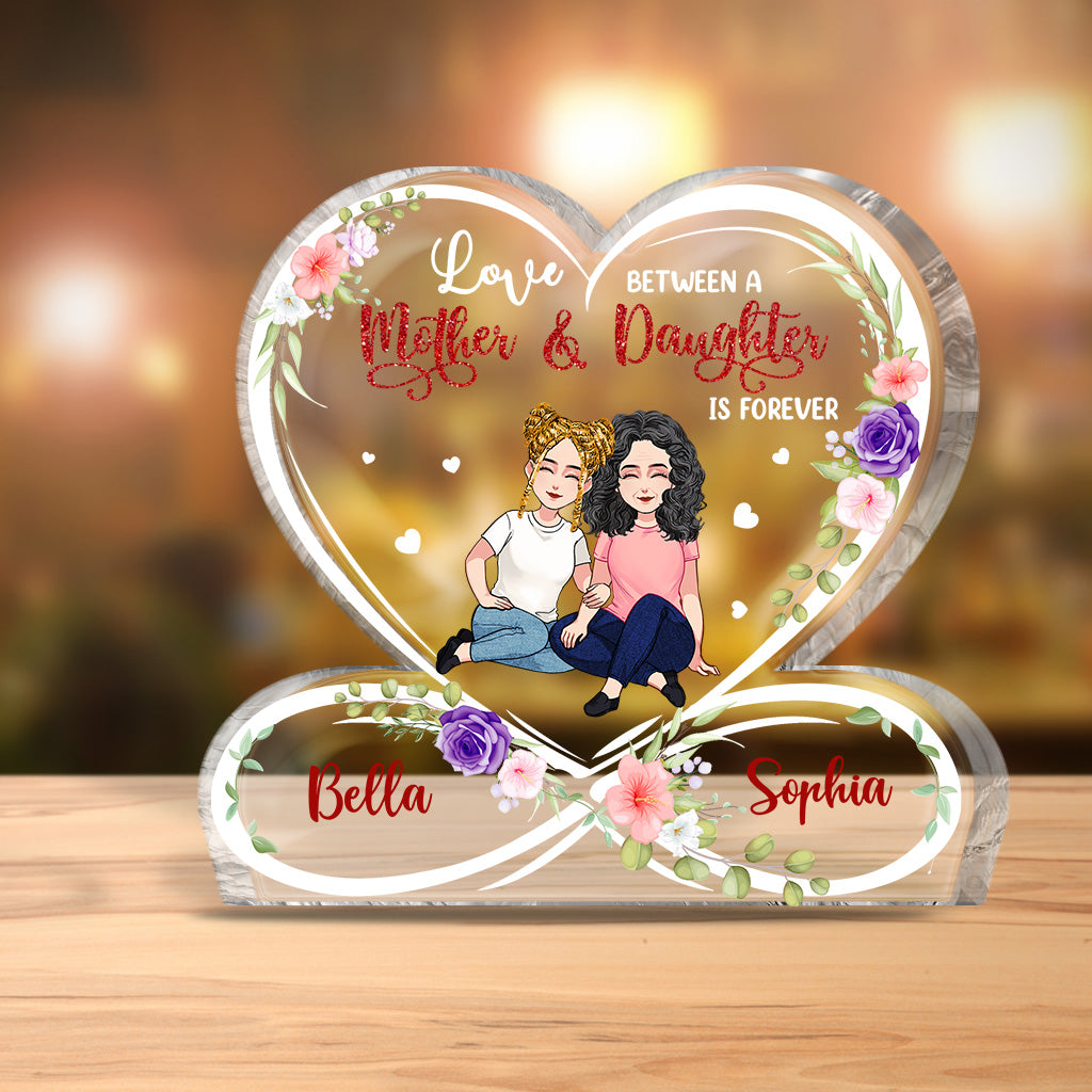 A Love Between A Mother - Personalized Mother's Day Mother Custom Shaped Acrylic Plaque
