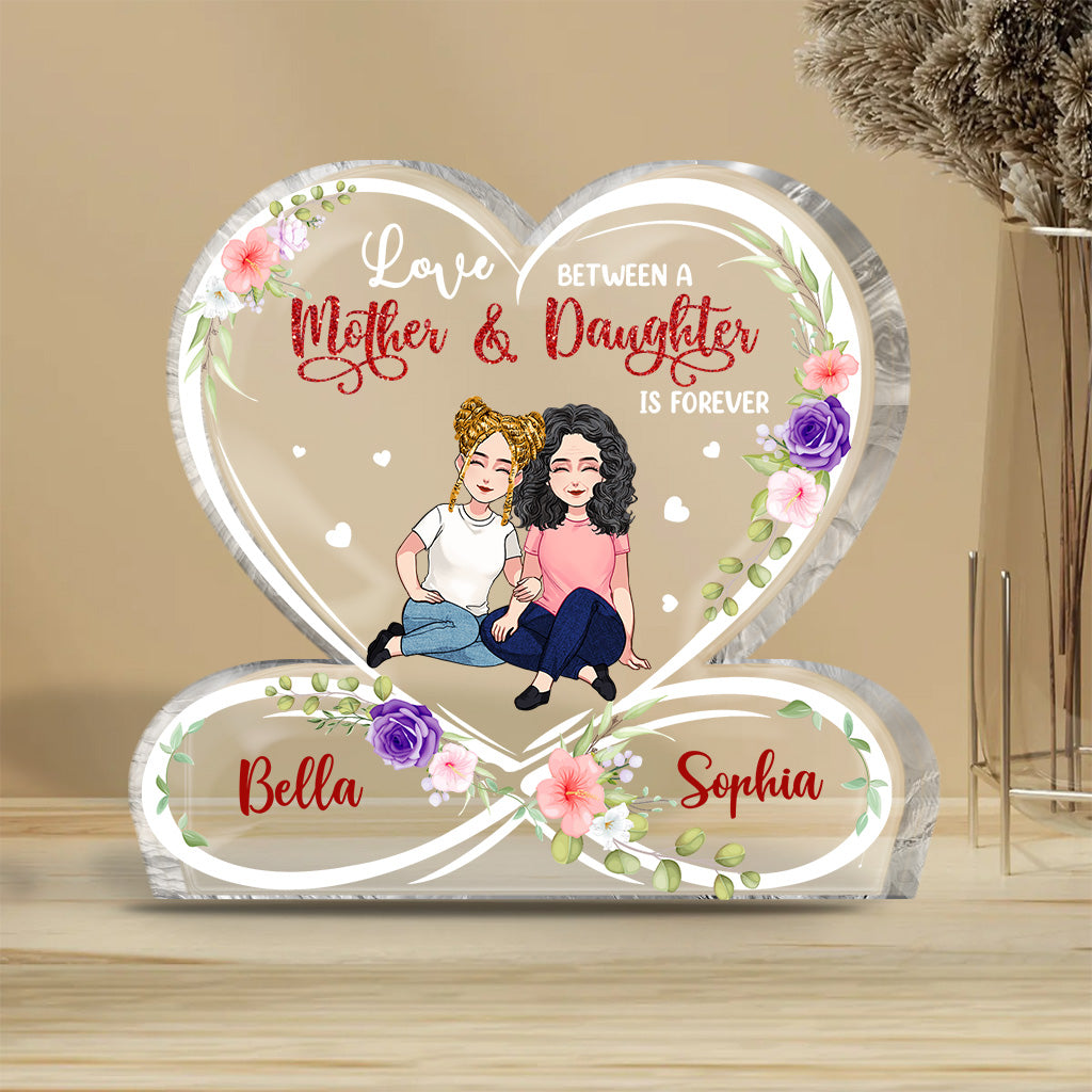 A Love Between A Mother - Personalized Mother's Day Mother Custom Shaped Acrylic Plaque