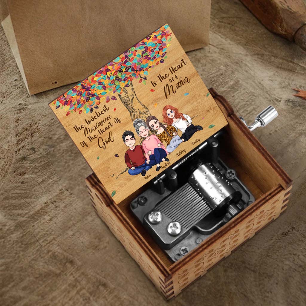 The Heart Of A Mother - Personalized Mother's Day Mother Hand Crank Music Box
