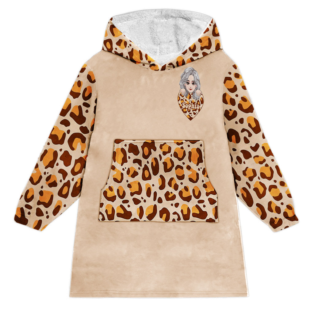 Grandma Grandma Grandma - Personalized Mother's Day Grandma Blanket Hoodie