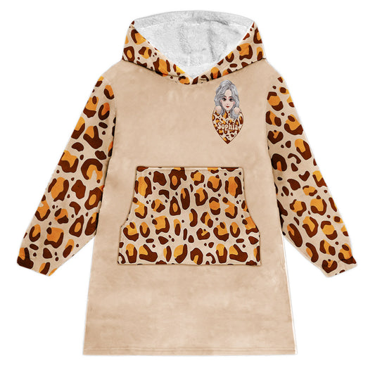 Grandma Grandma Grandma - Personalized Mother's Day Grandma Blanket Hoodie