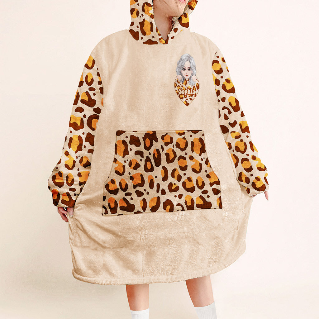 Grandma Grandma Grandma - Personalized Mother's Day Grandma Blanket Hoodie