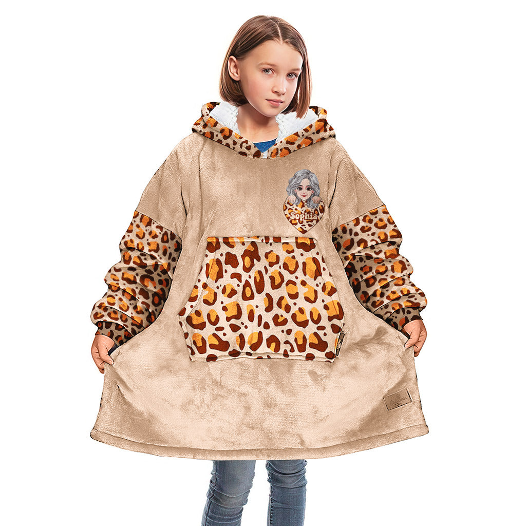 Grandma Grandma Grandma - Personalized Mother's Day Grandma Blanket Hoodie