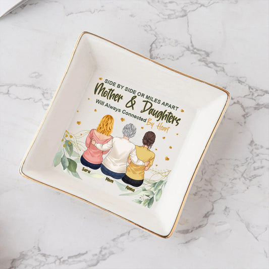 Side By Side - Personalized Mother's Day Mother Jewelry Dish