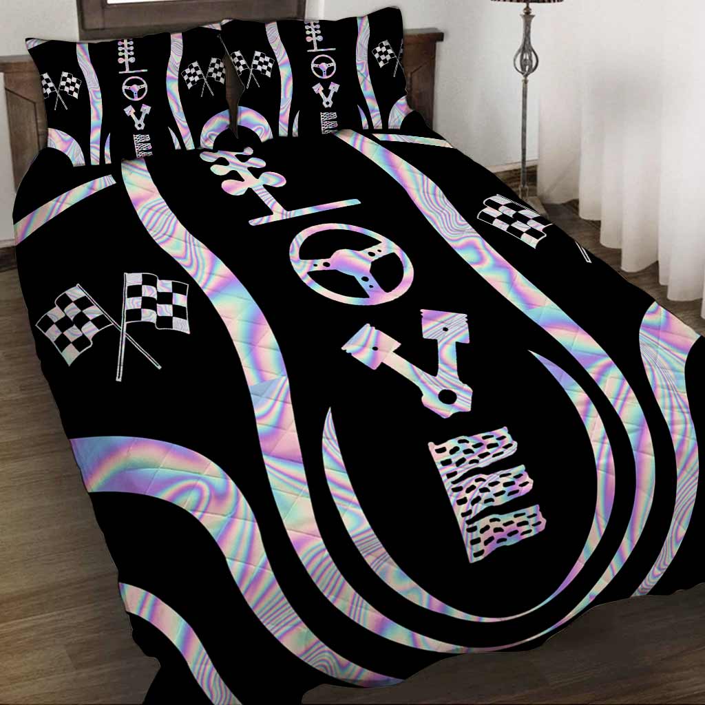 Racing Quilt Bed Set