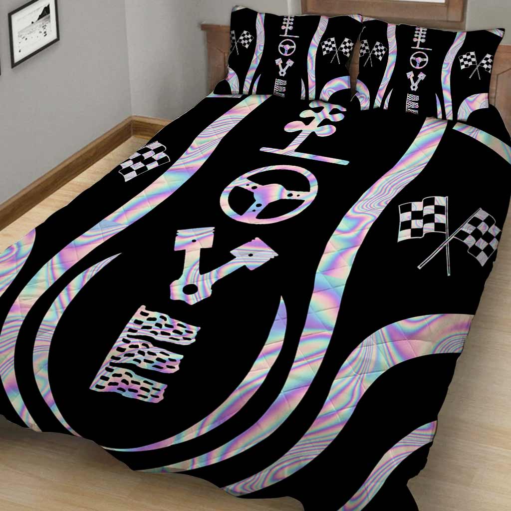 Racing Quilt Bed Set