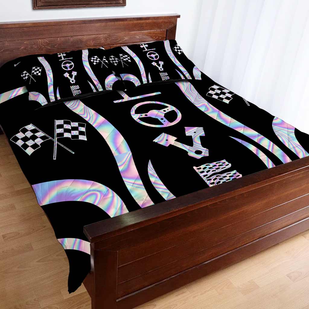 Racing Quilt Bed Set