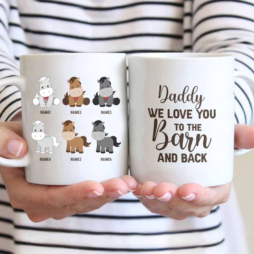 Daddy's Little Ponies - Horse gift for dad,grandpa, husband, him - Personalized Mug