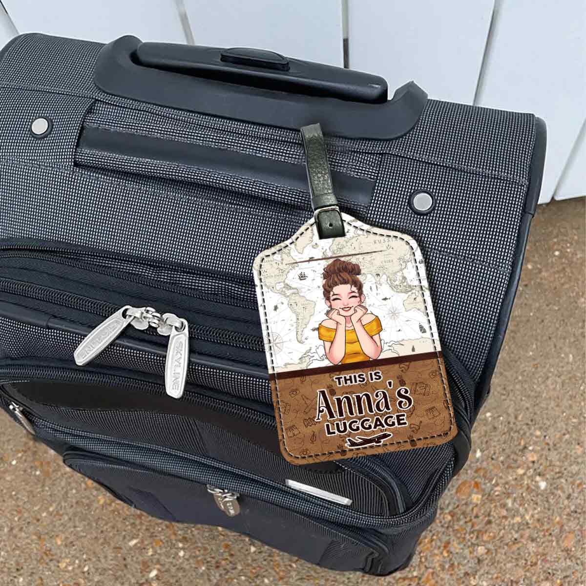 This Is My Luggage - Personalized Travelling Leather Luggage Tag