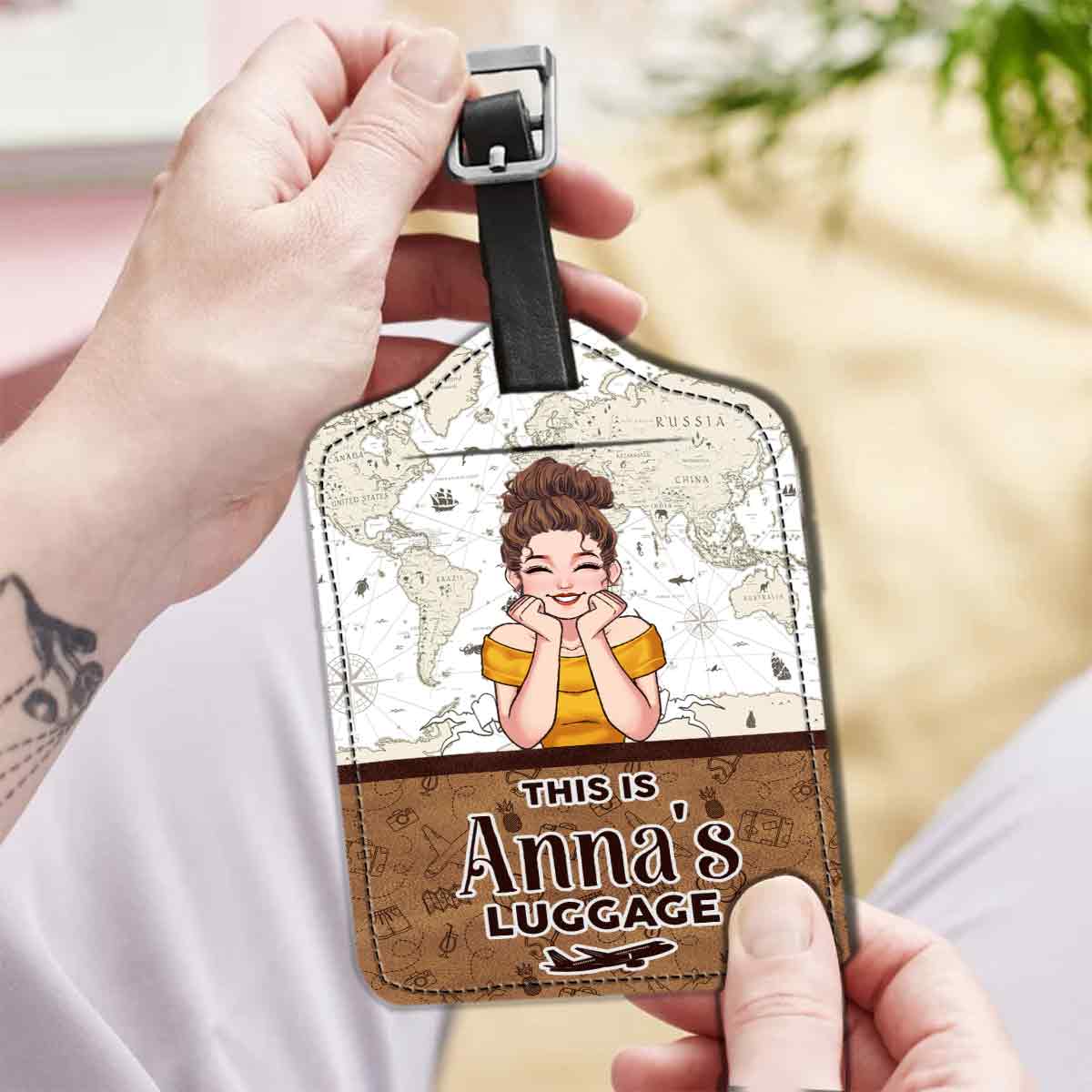 This Is My Luggage - Personalized Travelling Leather Luggage Tag