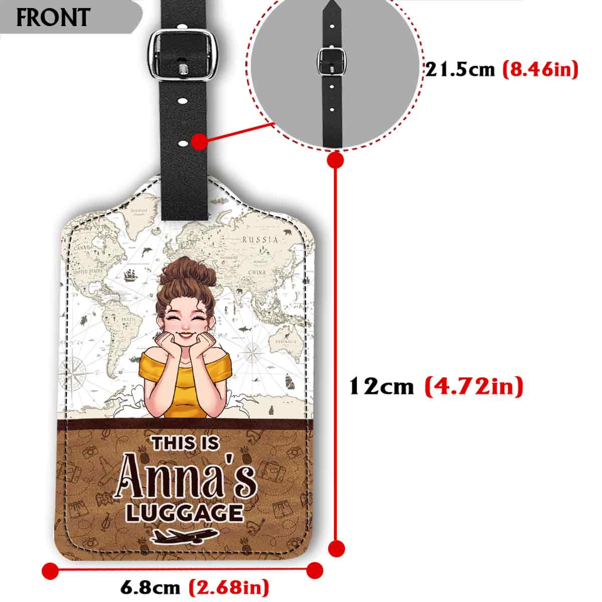 This Is My Luggage - Personalized Travelling Leather Luggage Tag