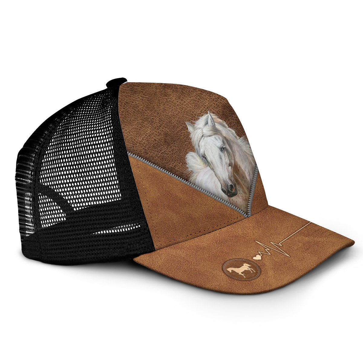 Heart Beat Horse - Personalized Horse Trucker Hat