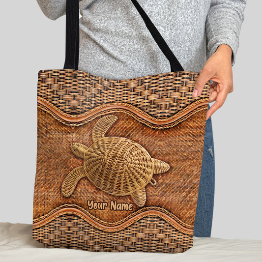 Love Turtles - Personalized Turtle Tote Bag