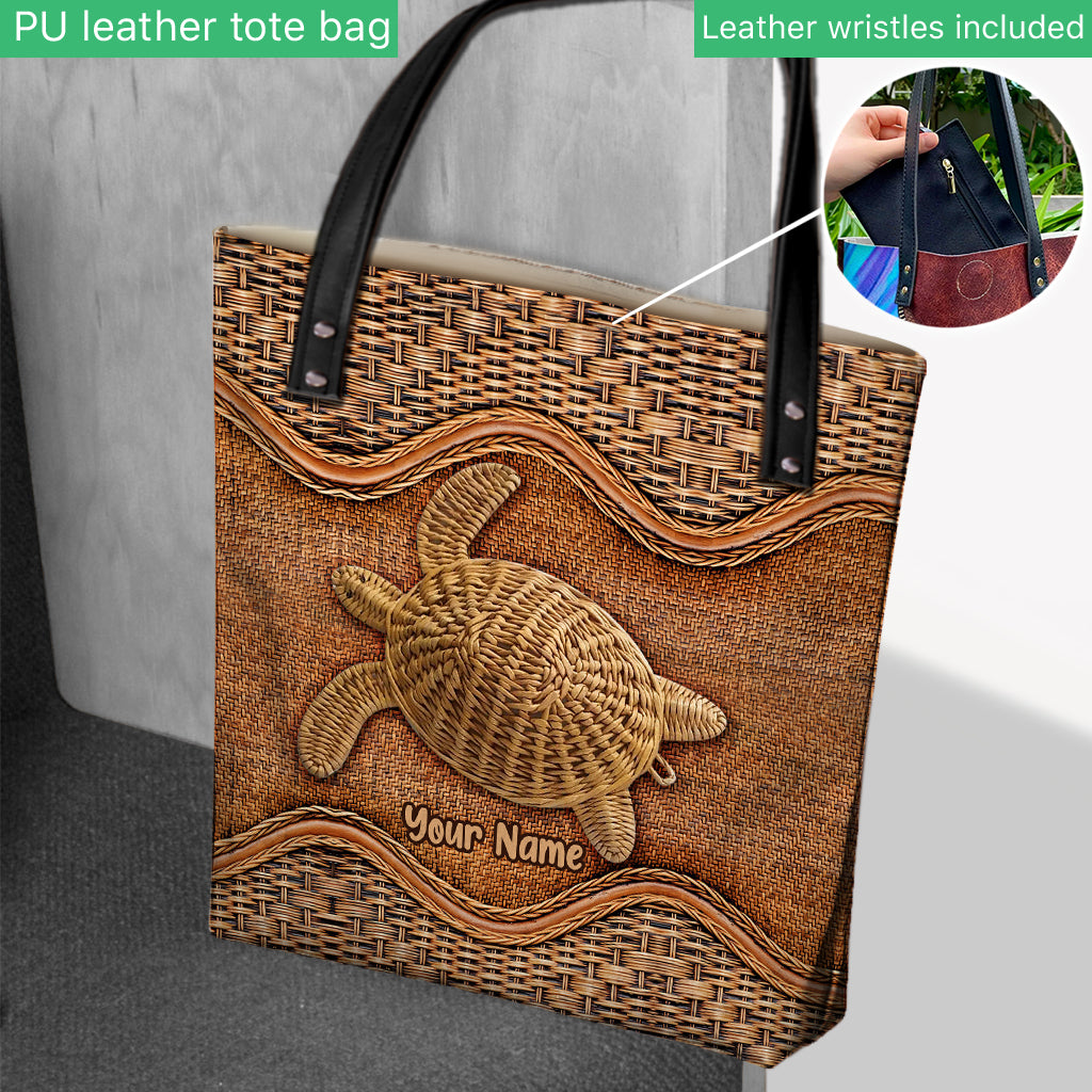 Love Turtles - Personalized Turtle Tote Bag