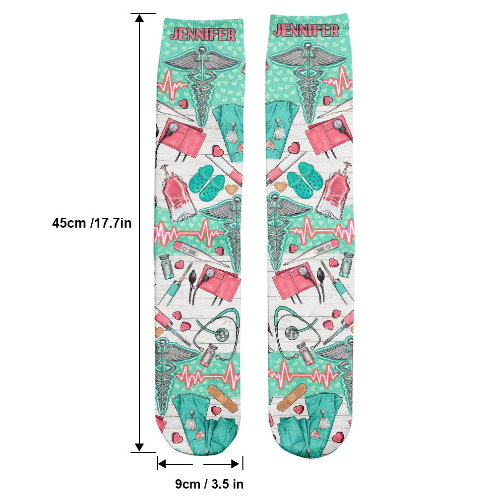 Nurse Life - Personalized Nurse Socks