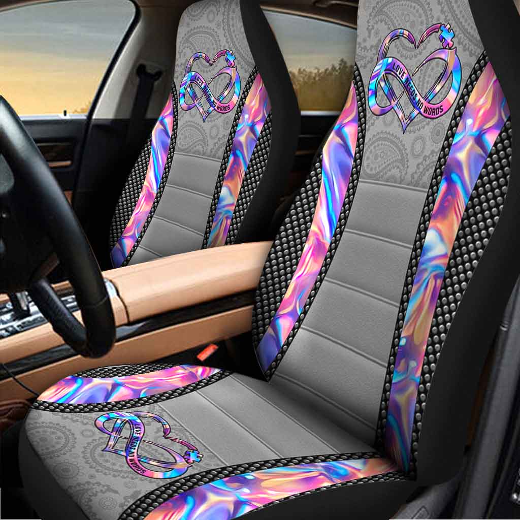 Love Needs No Words - Autism Awareness Seat Covers