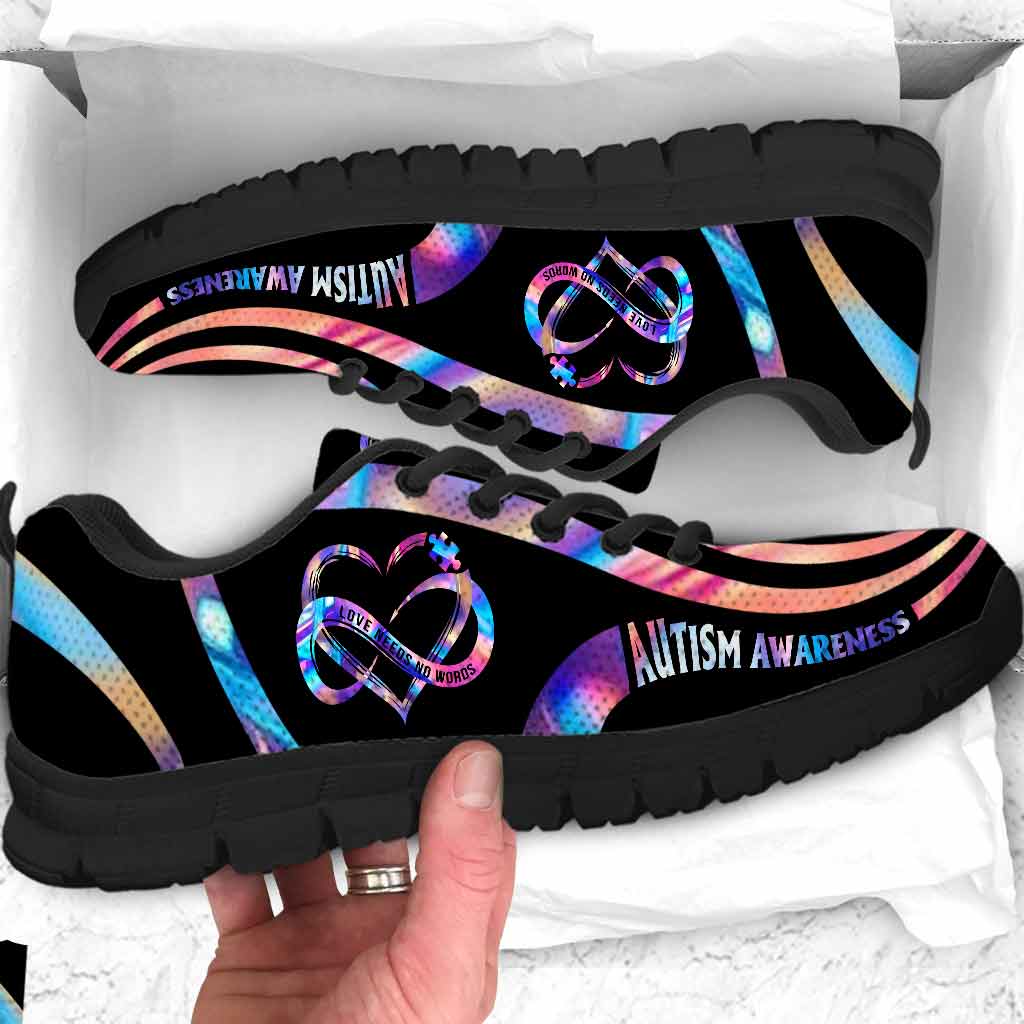 Love Needs No Words - Autism Awareness Sneakers