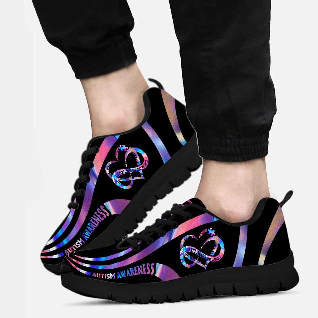 Love Needs No Words - Autism Awareness Sneakers