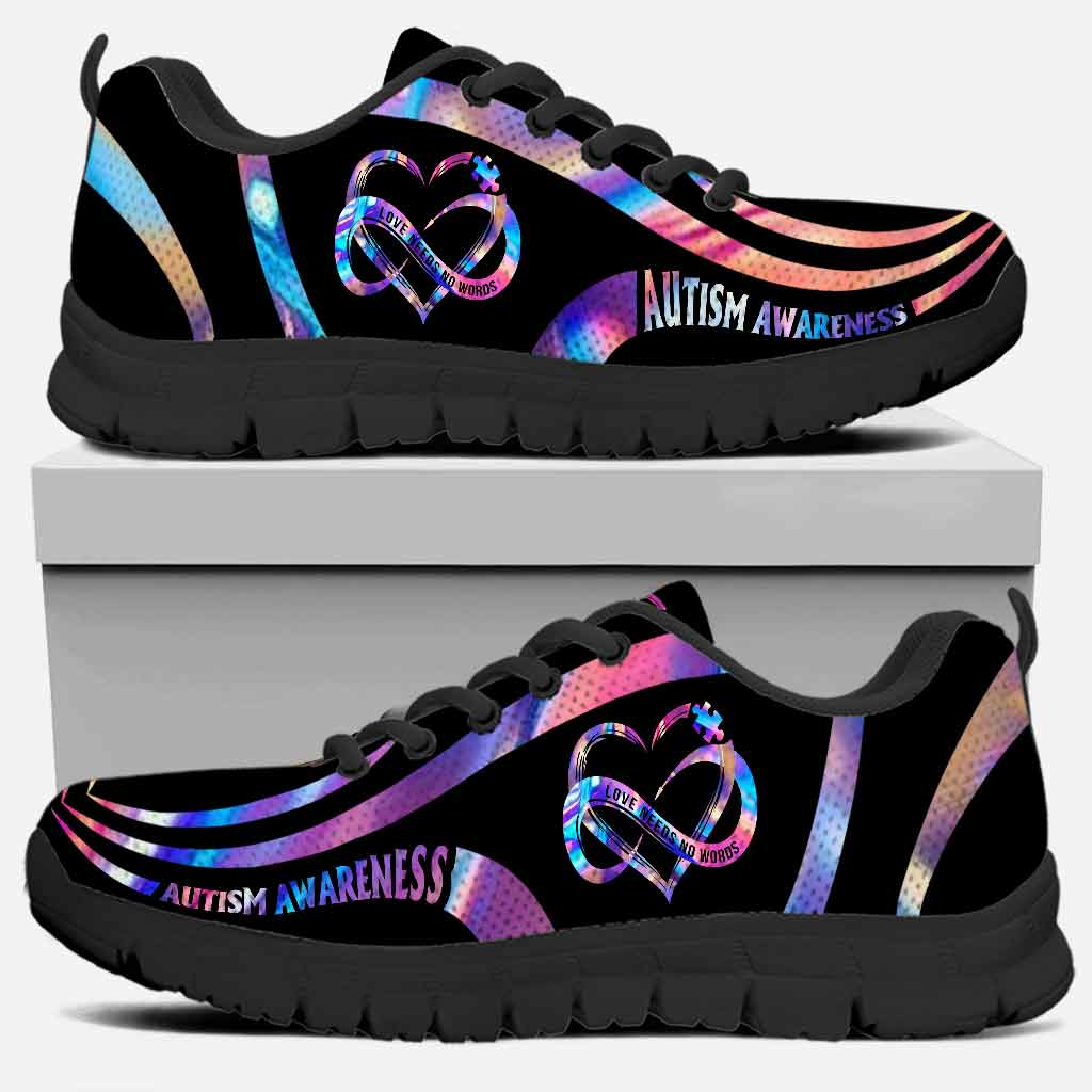 Love Needs No Words - Autism Awareness Sneakers
