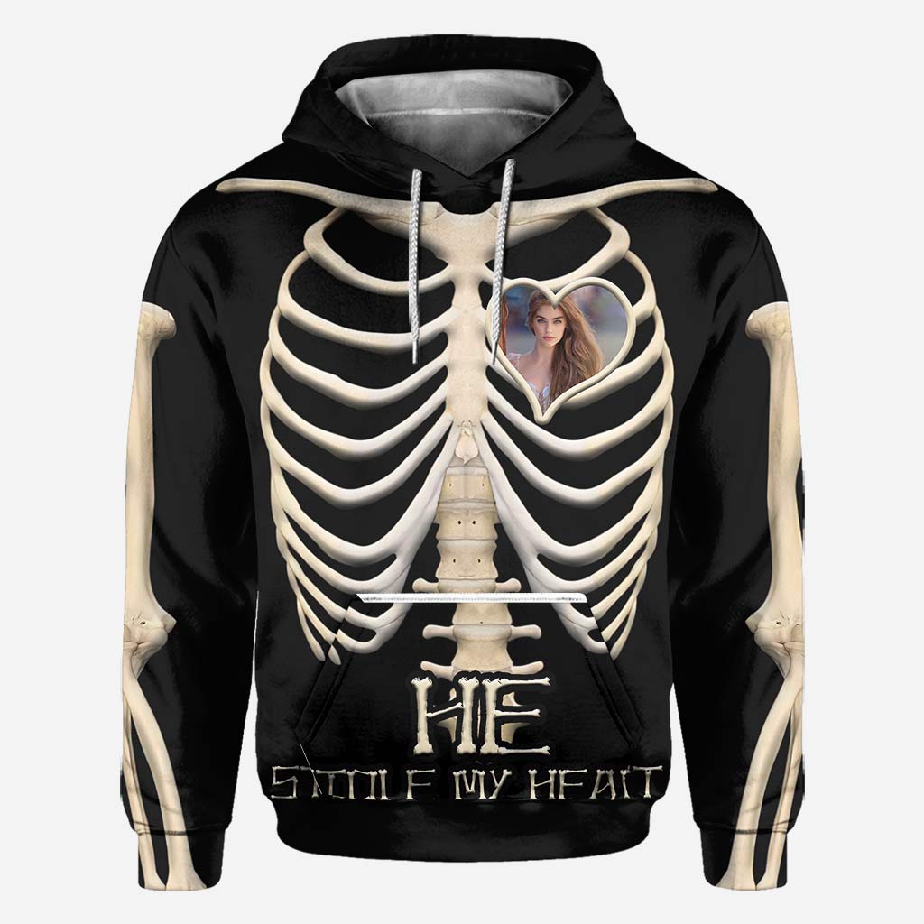 She Stole My Heart Halloween - Couple Personalized All Over T-shirt and Hoodie