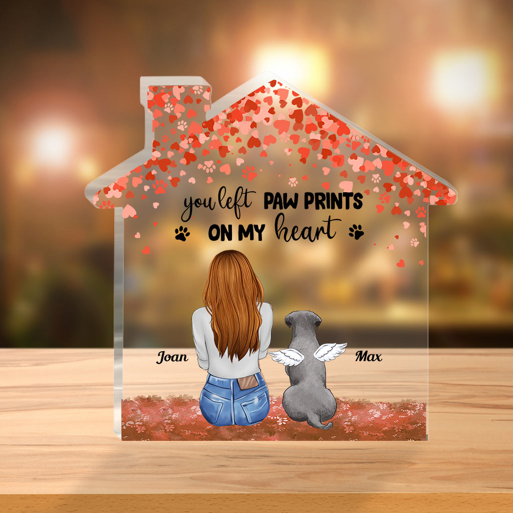 Forever In My Heart - Dog gift for who lose dog - Personalized Custom Shaped Acrylic Plaque
