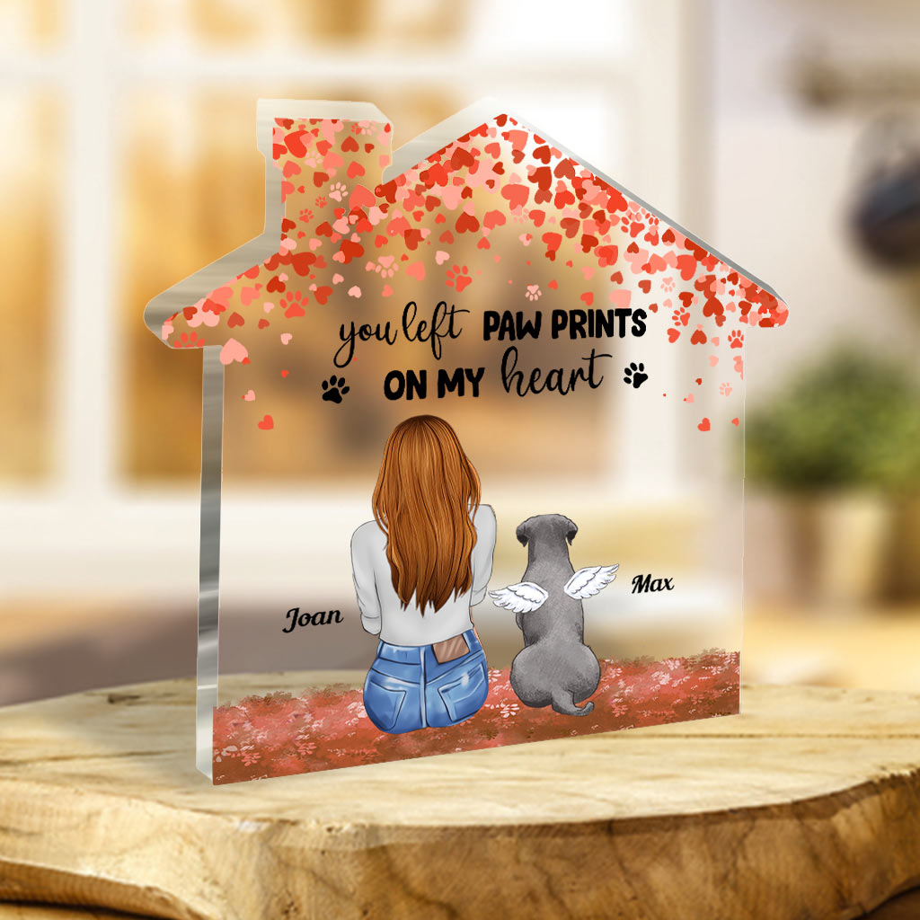 Forever In My Heart - Dog gift for who lose dog - Personalized Custom Shaped Acrylic Plaque