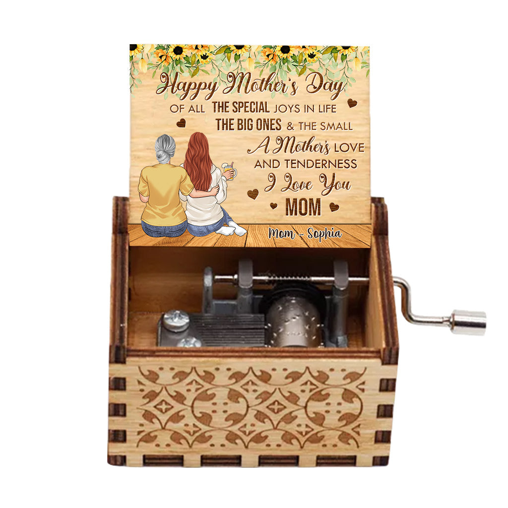 Of All The Special Joys - Personalized Mother's Day Mother Hand Crank Music Box