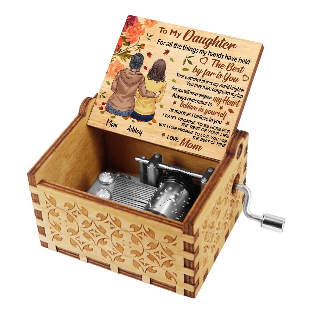 Love You The Rest Of Mine - Personalized Mother's day Mother Hand Crank Music Box