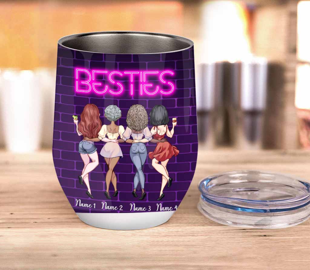 If It Isn't Little Miss I'll Never Drinking Again Drinking Again - Personalized Bestie Wine Tumbler