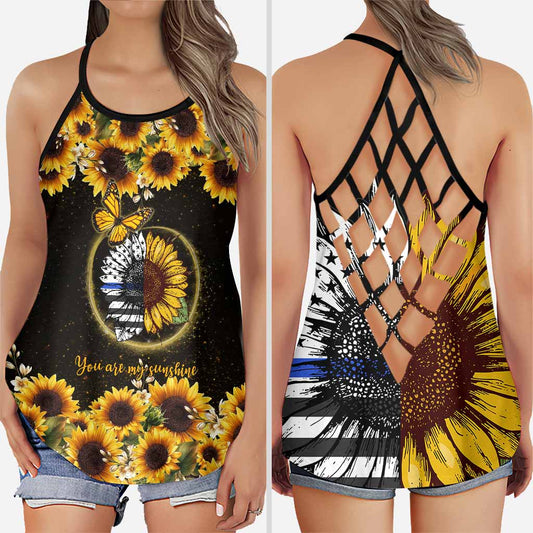 You're My Sunshine - Police Officer Cross Tank Top
