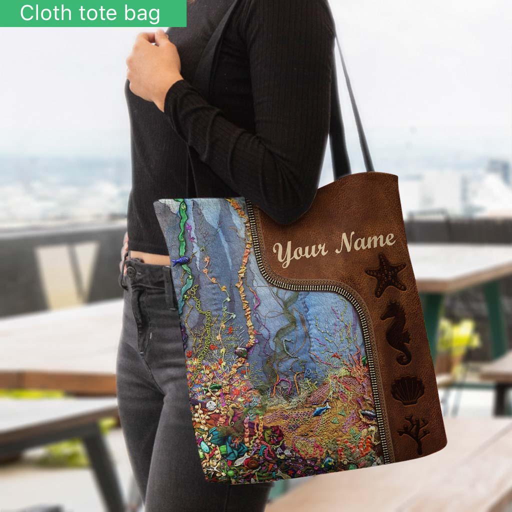 Love Sea Personalized Tote Bag
