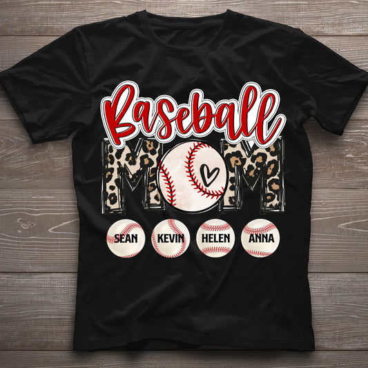 Baseball Mom - Personalized Baseball T-shirt and Hoodie