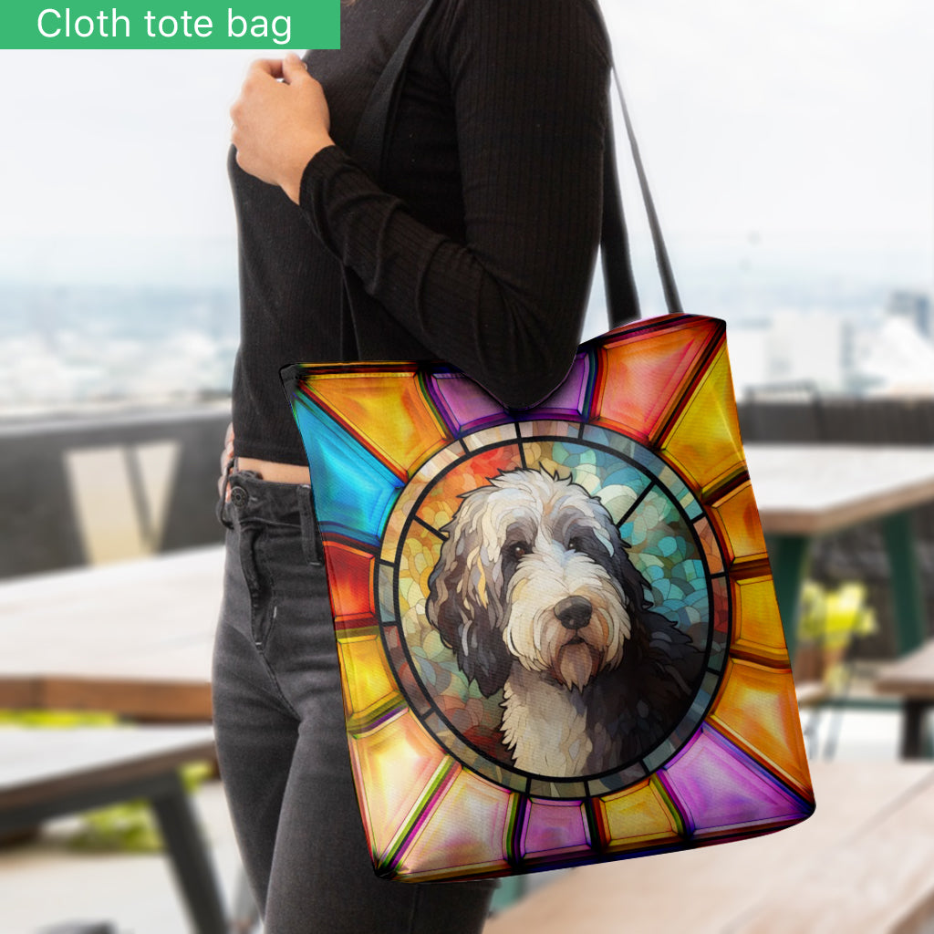 Colorful Paws - Personalized Dog Tote Bag