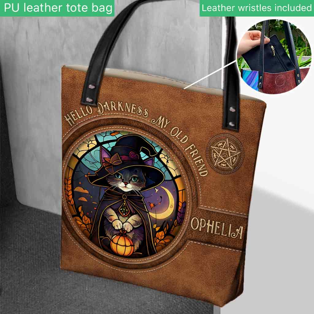 Hello Darkness My Old Friend - Personalized Witch Tote Bag