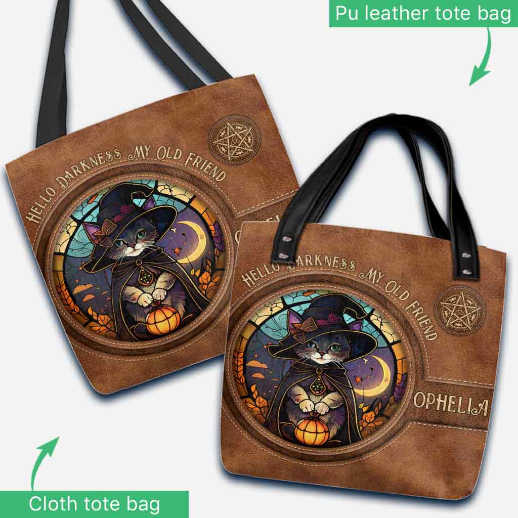 Hello Darkness My Old Friend - Personalized Witch Tote Bag