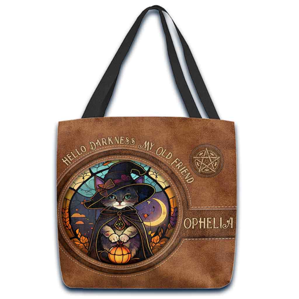 Hello Darkness My Old Friend - Personalized Witch Tote Bag