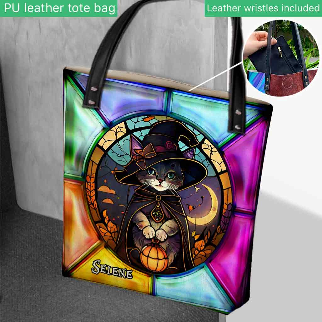 Hello Darkness My Old Friend - Personalized Black Cat Tote Bag