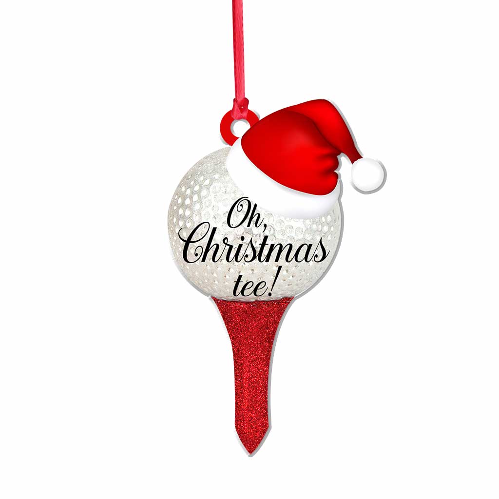 Oh Christmas Tee - Golf Ornament (Printed On Both Sides)