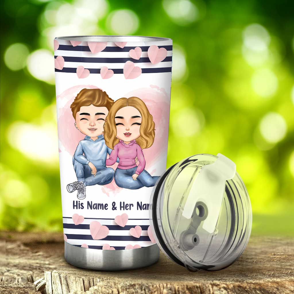 Perfect Idiot - Personalized Couple Tumbler