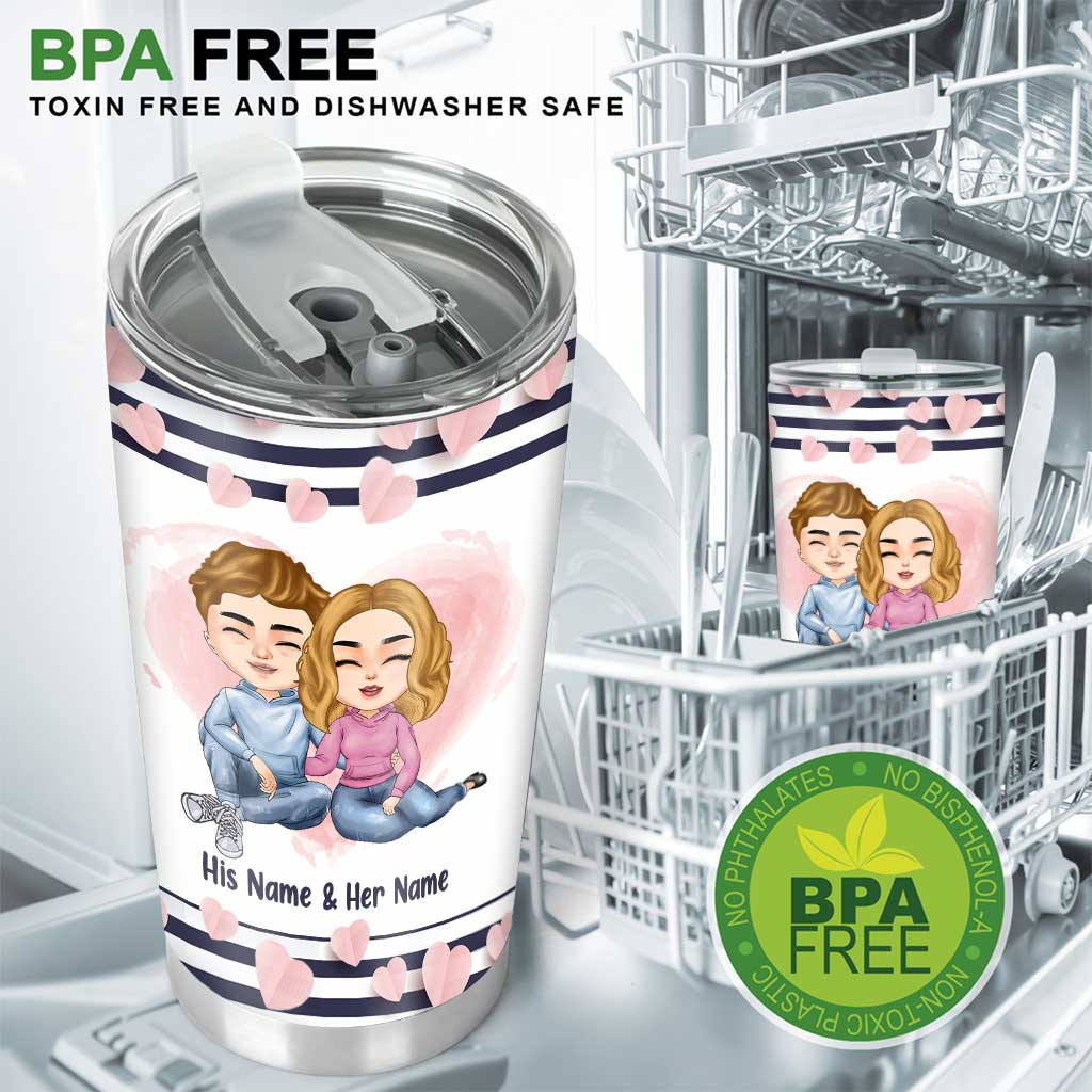 Perfect Idiot - Personalized Couple Tumbler