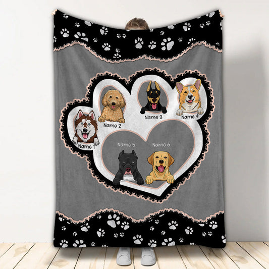 Life Is Better With My Dogs - Personalized Dog Blanket