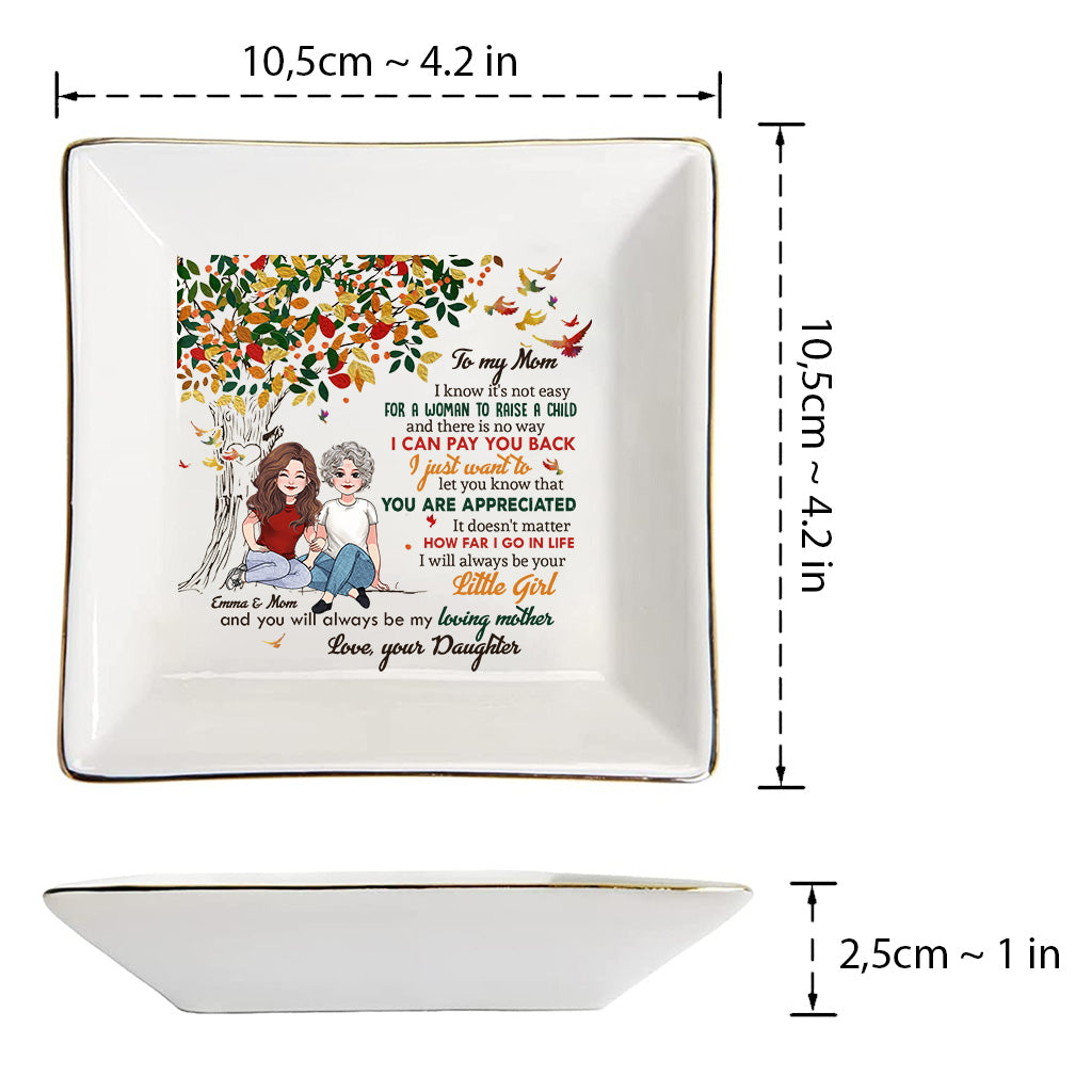 I Know It's Not Easy - Personalized Mother's day Mother Jewelry Dish