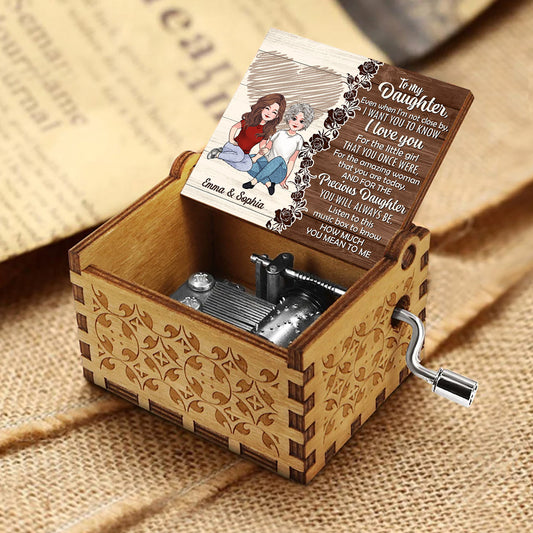 How Much You Mean - Personalized Mother's day Mother Hand Crank Music Box