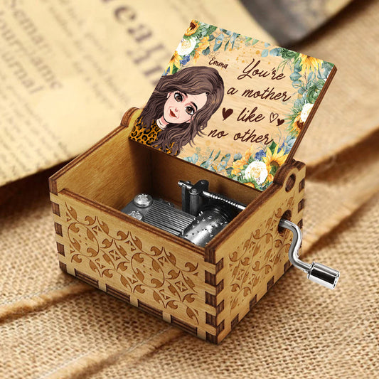 You're A Mother Like No Other - Personalized Mother's Day Mother Hand Crank Music Box