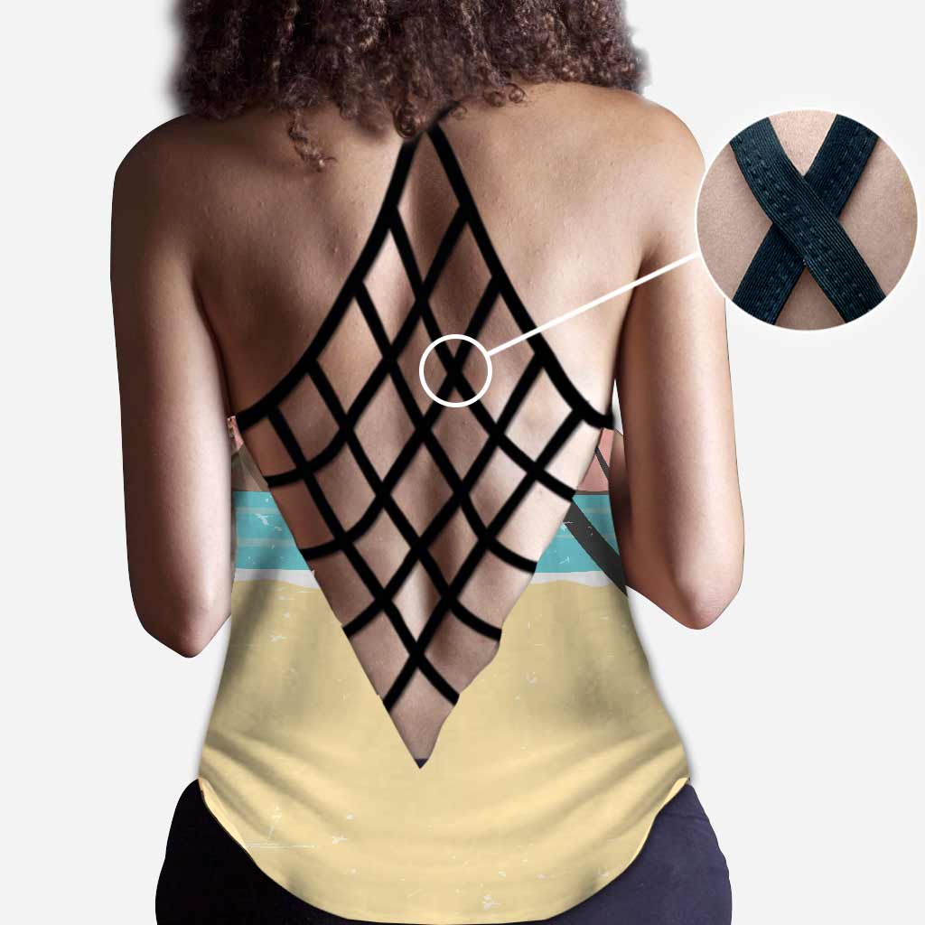 Salty Lil' Beaches - Personalized Bestie Cross Tank Top