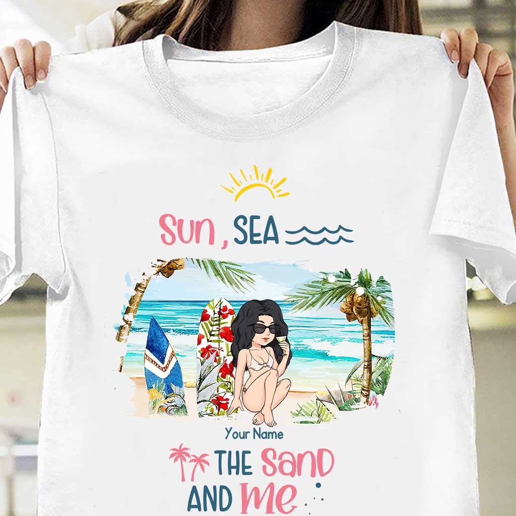 Sun, Sea, The Sand And Me - Personalized Sea Lover T-shirt and Hoodie